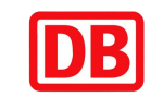 Logo von der deutschen Bahn in einem roten Ton